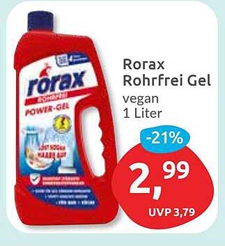 Rorax Rohrfrei Gel 1 Liter - Vegan