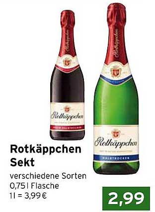Rotkäppchen Sekt - verschiedene Sorten 0,751 Flasche