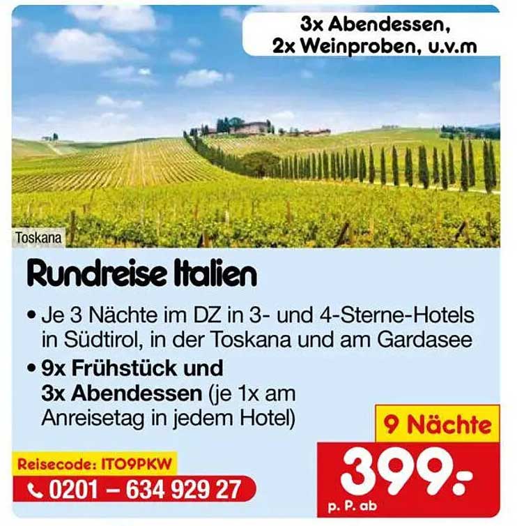 Rundreise Italien