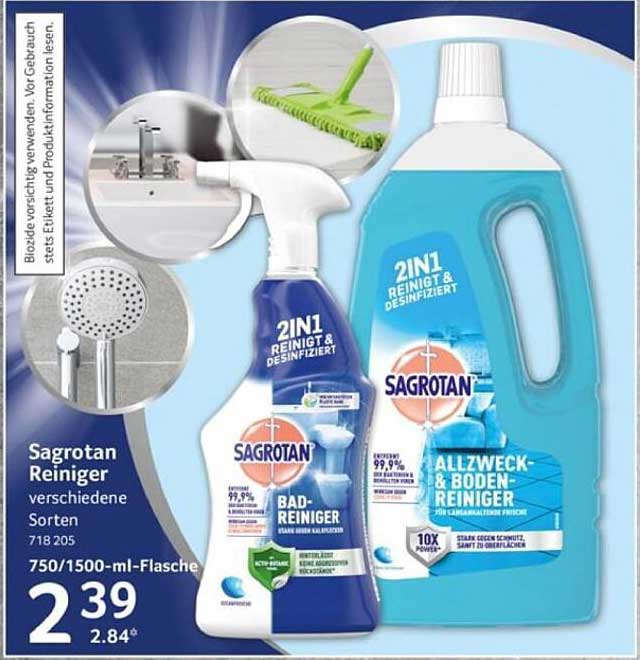 Sagrotan Reiniger verschiedene Sorten 750/1500-ml-Flasche