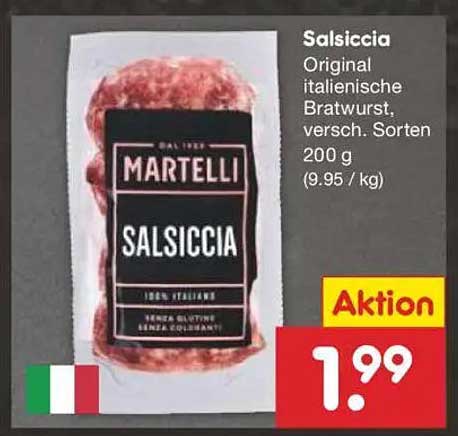 Salsiccia - Original italienische Bratwurst, versch. Sorten 200 g