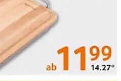 Schneidebrett aus hochwertigem Holz mit Edelstahlgriffen