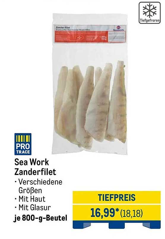 Sea Work Zanderfilet - Verschiedene Größen
