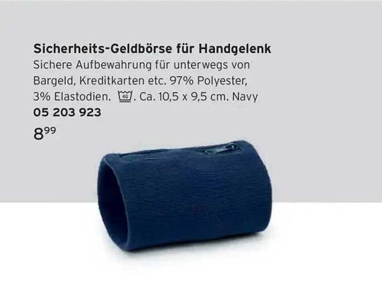 Sicherheits-Geldbörse für Handgelenk