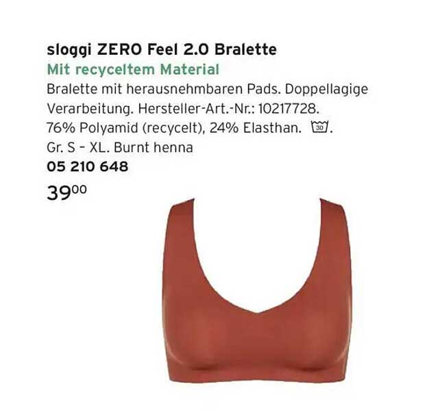 sloggi ZERO Feel 2.0 Bralette mit recyceltem Material