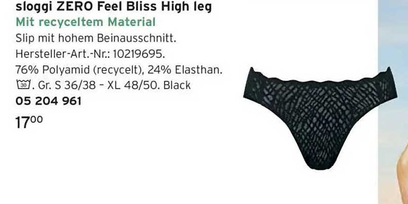 sloggi ZERO Feel Bliss High leg Mit recyceltem Material