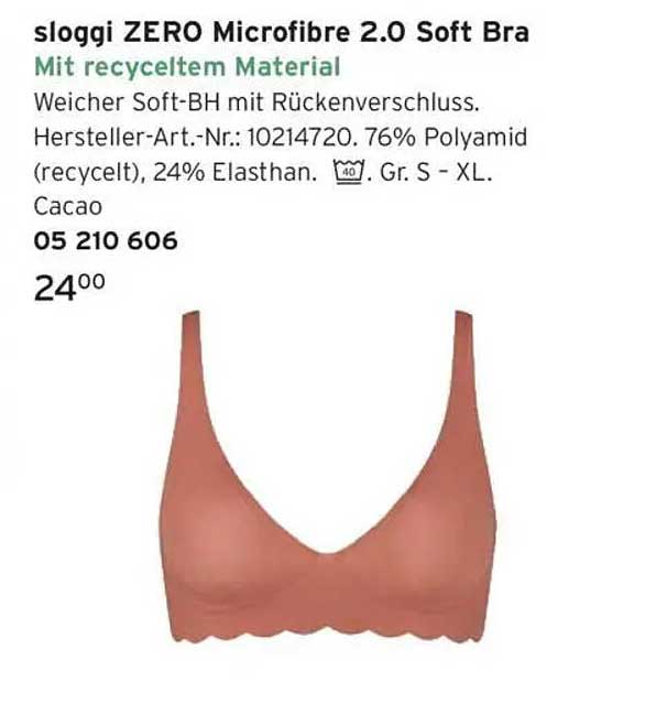 sloggi ZERO Microfibre 2.0 Soft Bra mit recyceltem Material
