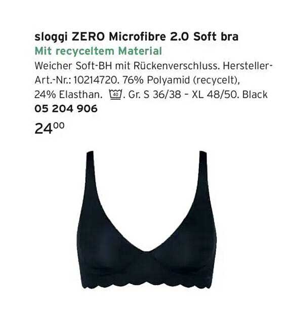 sloggi ZERO Microfibre 2.0 Soft bra mit recyceltem Material