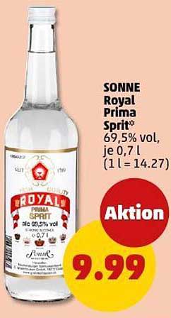 SONNE Royal Prima Sprit 0,7 l