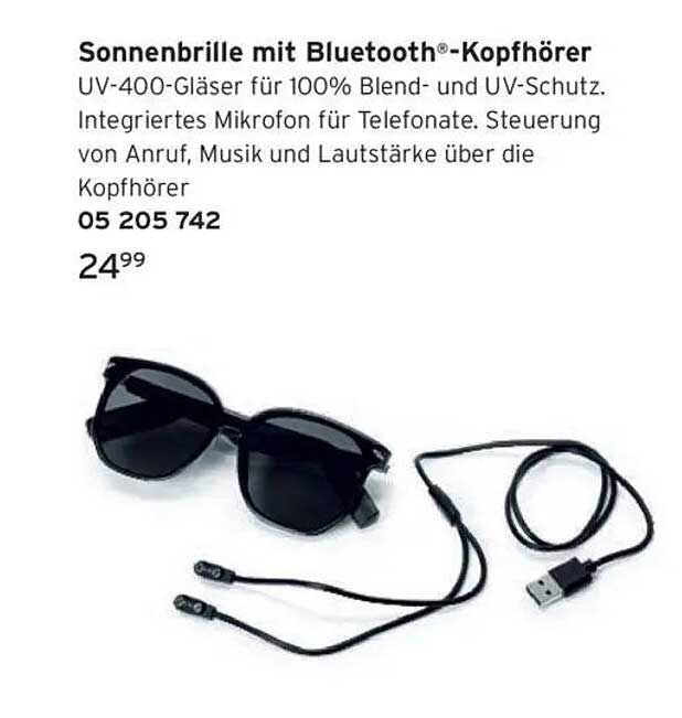 Sonnenbrille mit Bluetooth®-Kopfhörer