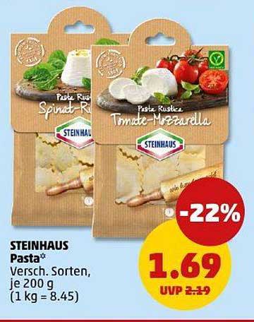 STEINHAUS Pasta - Verschiedene Sorten, je 200 g