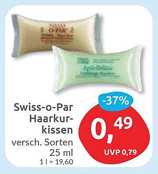Swiss-o-Par Haarkur-Kissen - versch. Sorten 25 ml