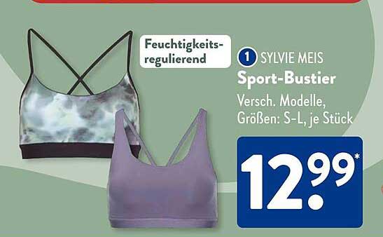 SYLVIE MEIS Sport-Bustier, verschiedene Modelle, Größen: S-L, je Stück