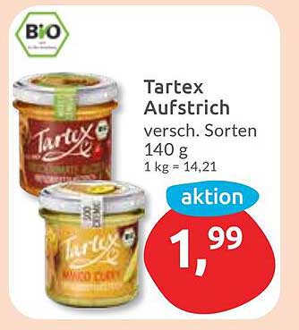 Tartex Aufstrich – verschiedene Sorten 140 g