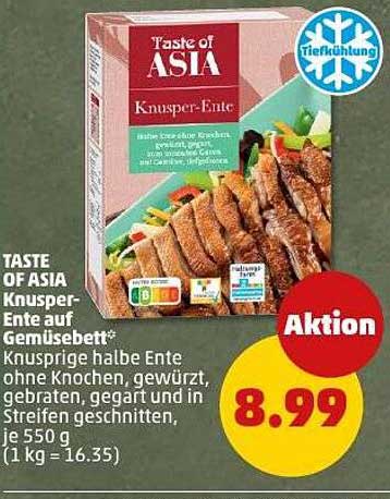 TASTE OF ASIA Knusper-Ente auf Gemüsebett, 550 g