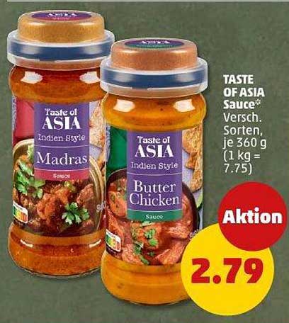 TASTE OF ASIA Sauce - Verschiedene Sorten je 360 g