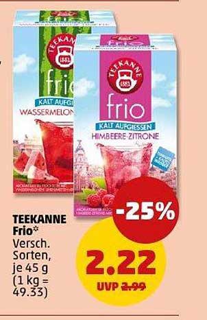 TEEKANNE Frio – Kalt aufgießen, verschiedene Sorten