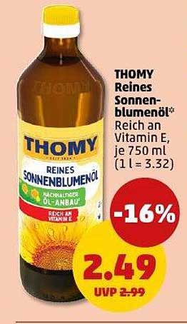 THOMY Reines Sonnenblumenöl 750 ml