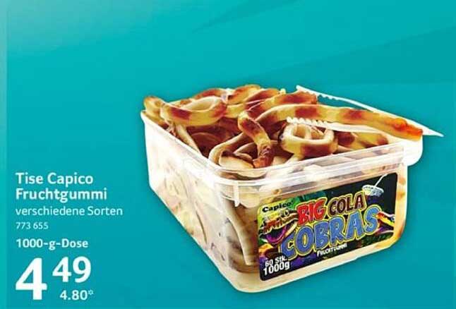 Tise Capico Fruchtgummi verschiedene Sorten 1000-g-Dose