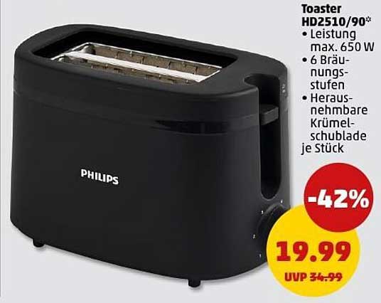 Toaster HD2510/90 von Philips