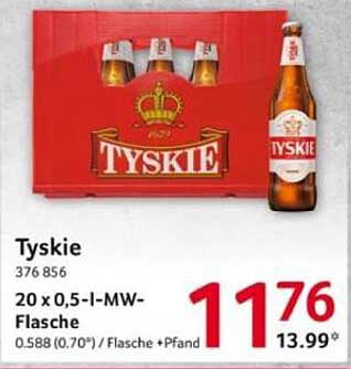 Tyskie 20 x 0,5-l-MW-Flasche
