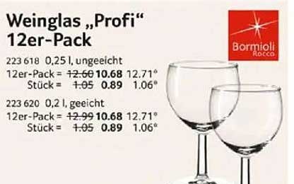 Weinglas „Profi“ 12er-Pack