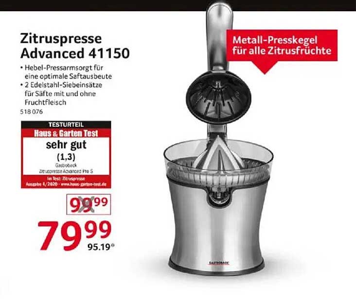 Zitruspresse Advanced 41150