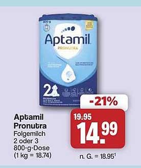 Aptamil Pronutra Folgemilch 2 oder 3 800-g-Dose