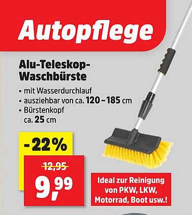 Autopflege Alu-Teleskop-Waschbürste