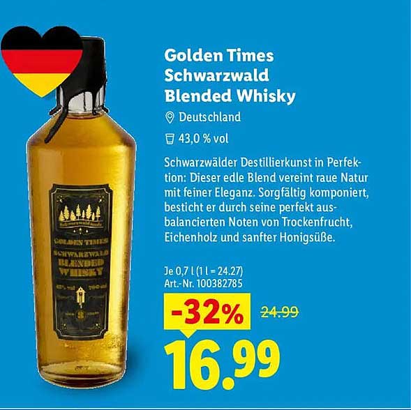 Golden Times Schwarzwald Blended Whisky