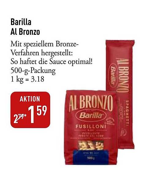 Barilla Al Bronzo - Fusilli und Spaghetti