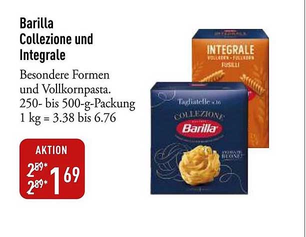 Barilla Collezione und Integrale