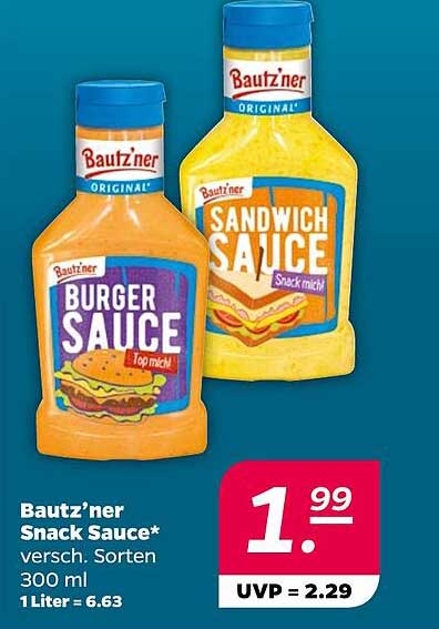 Bautz'ner Snack Sauce - vielseitig und lecker