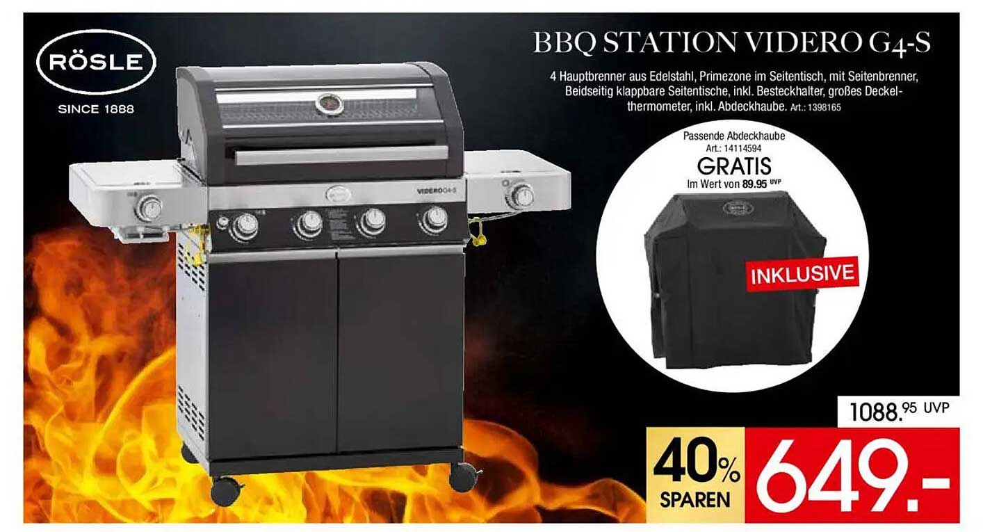 BBQ STATION VIDERO G4-S