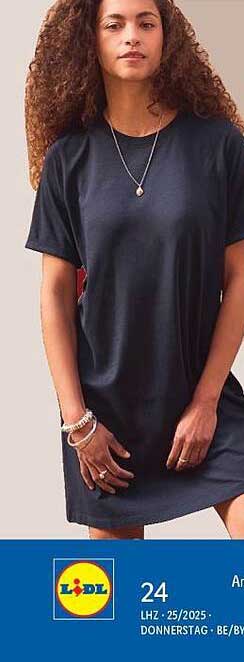 Bequemer Kleid aus Baumwolle von Lidl