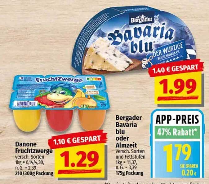 Bergader Bavaria blu oder Almkäse - Jetzt im Angebot!