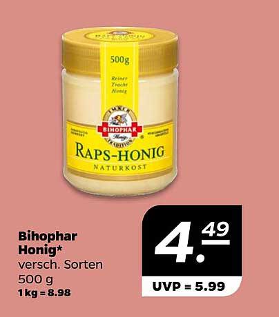Bihophar Raps-Honig 500 g