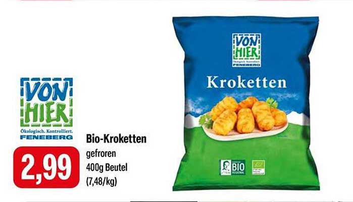 Bio-Kroketten 400g Beutel