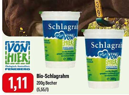 Bio-Schlagrahm 200g Becher