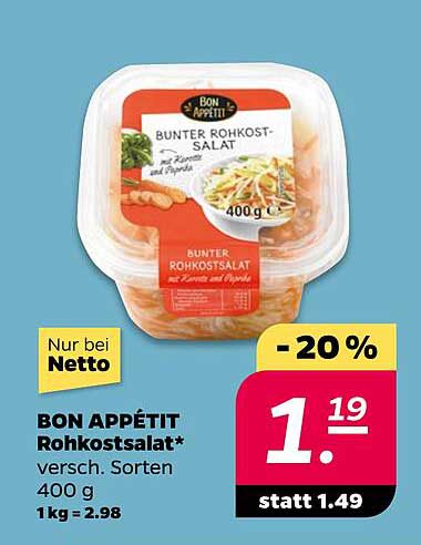 BON APPÉTIT Bunter Rohkostsalat, 400 g