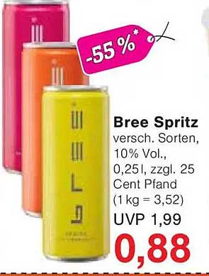 Bree Spritz in verschiedenen Sorten – Jetzt zuschlagen!