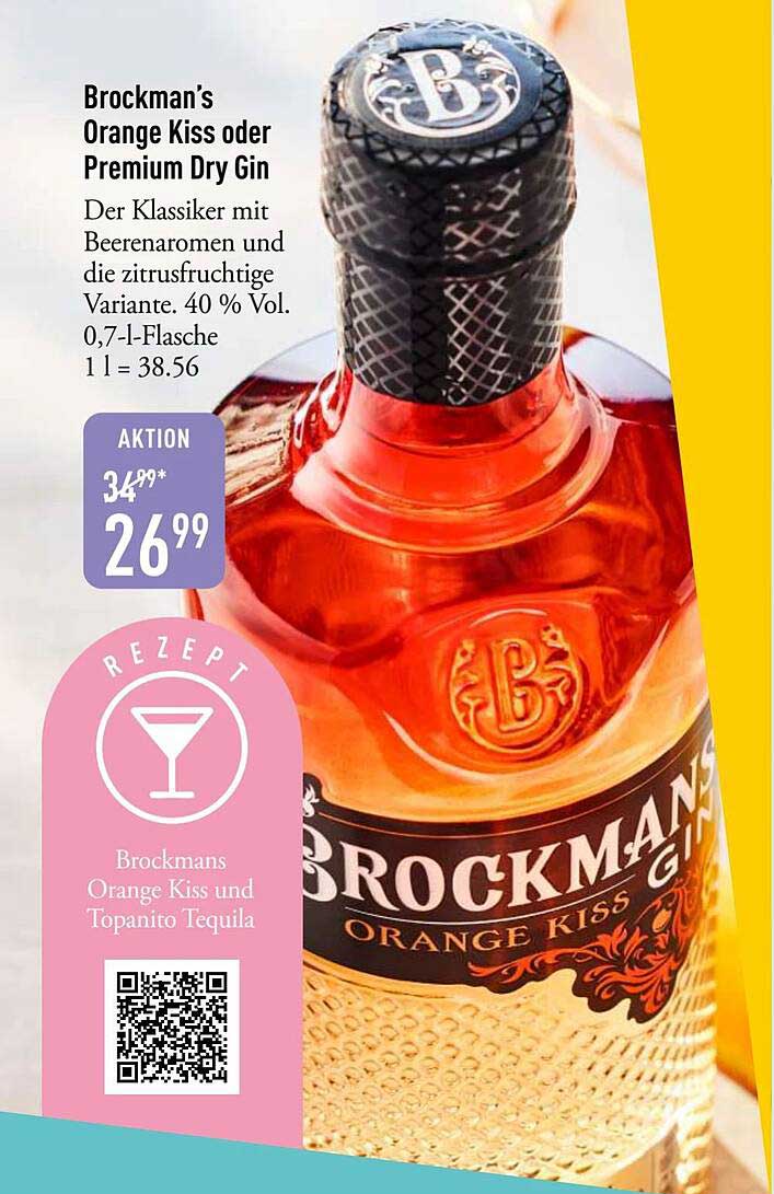 Brockman’s Orange Kiss oder Premium Dry Gin