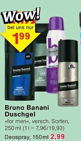 Bruno Banani Duschgel für Herren – verschiedene Sorten, 250 ml
