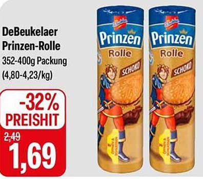 DeBeukelaer Prinzen-Rolle 352-400g Packung