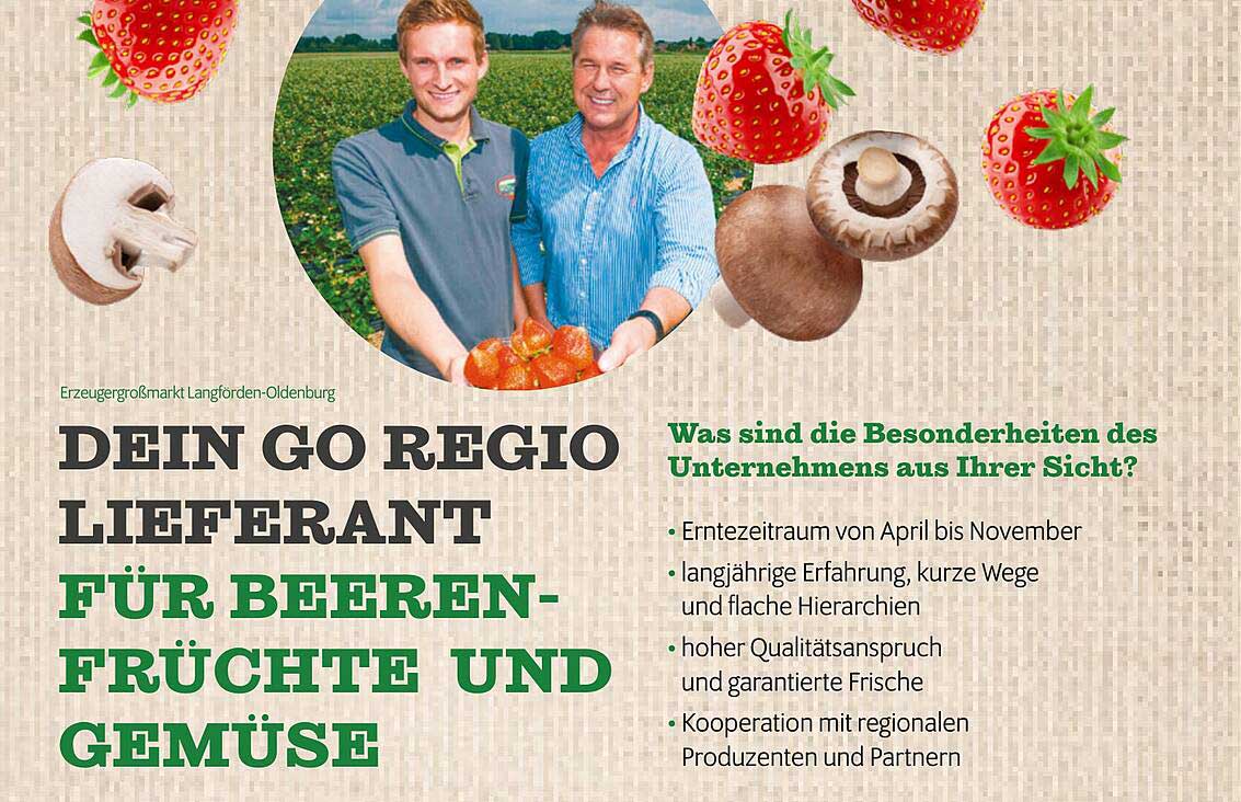 DEIN GO REGIO LIEFERANT FÜR BEERENFRÜCHTE UND GEMÜSE