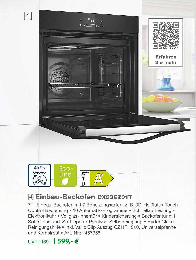 Einbau-Backofen CX53EZ01T