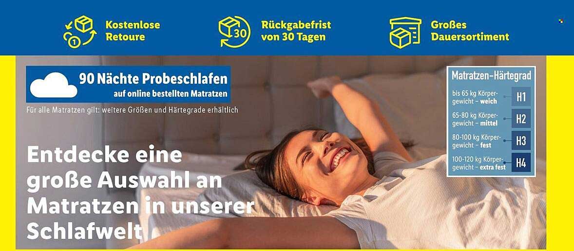 Entdecke eine große Auswahl an Matratzen in unserer Schlafwelt