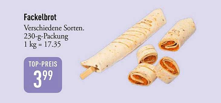 Fackelbrot - Verschiedene Sorten, 230-g-Packung