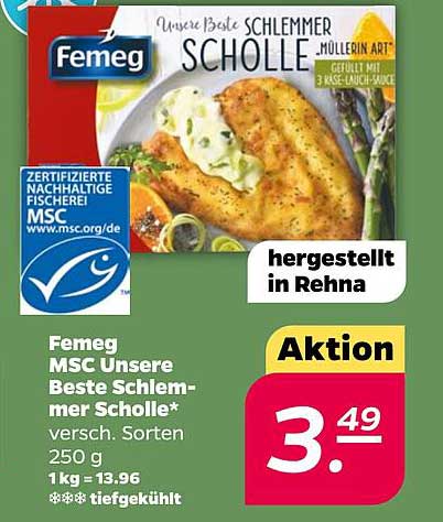 Femeg MSC Unsere Beste Schlemmer Scholle 250g