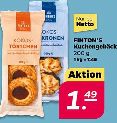 FINTON'S Kuchengebäck – Köstliche Kokos-Törtchen und Kokos-Kronen